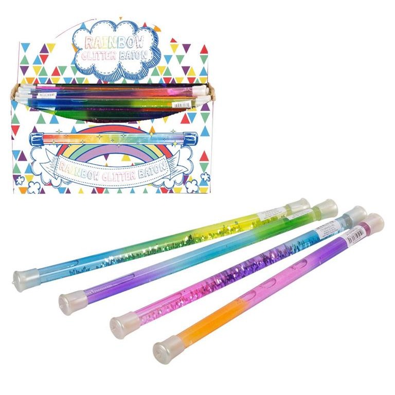 12" Water-Filled Glitter Party Baton