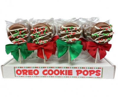 Christmas Chocolate-Dipped Oreo Pops