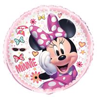Disney Iconic Minnie Mouse Round Foil Balloon 18"