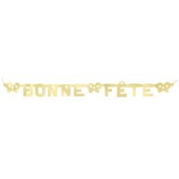 Gold Deluxe Bonne Fête Banner