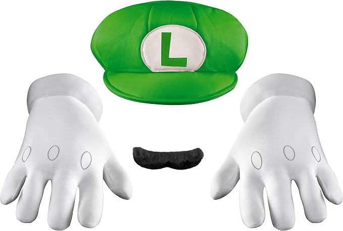 Adult Nintendo Super Mario Bros. Luigi Adult Costume Accessory Kit