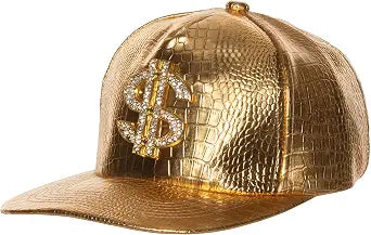 Hip Hop Metallic Bling Snapback Hat