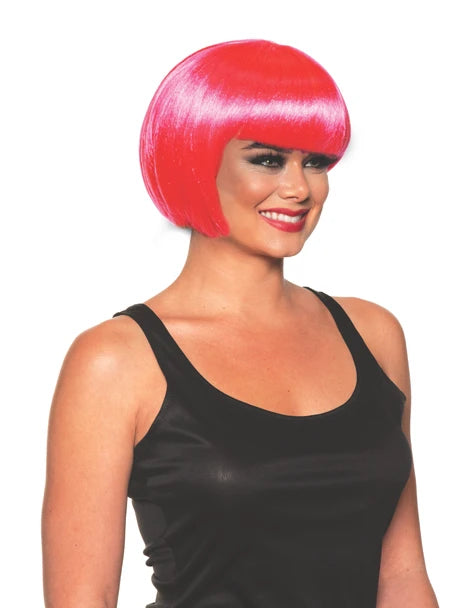 Hot Pink Bob Wig