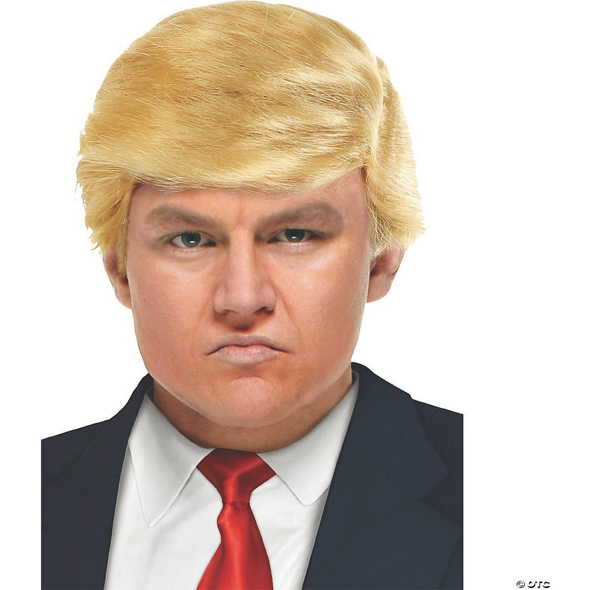 Adult Orange Comb Over Wig