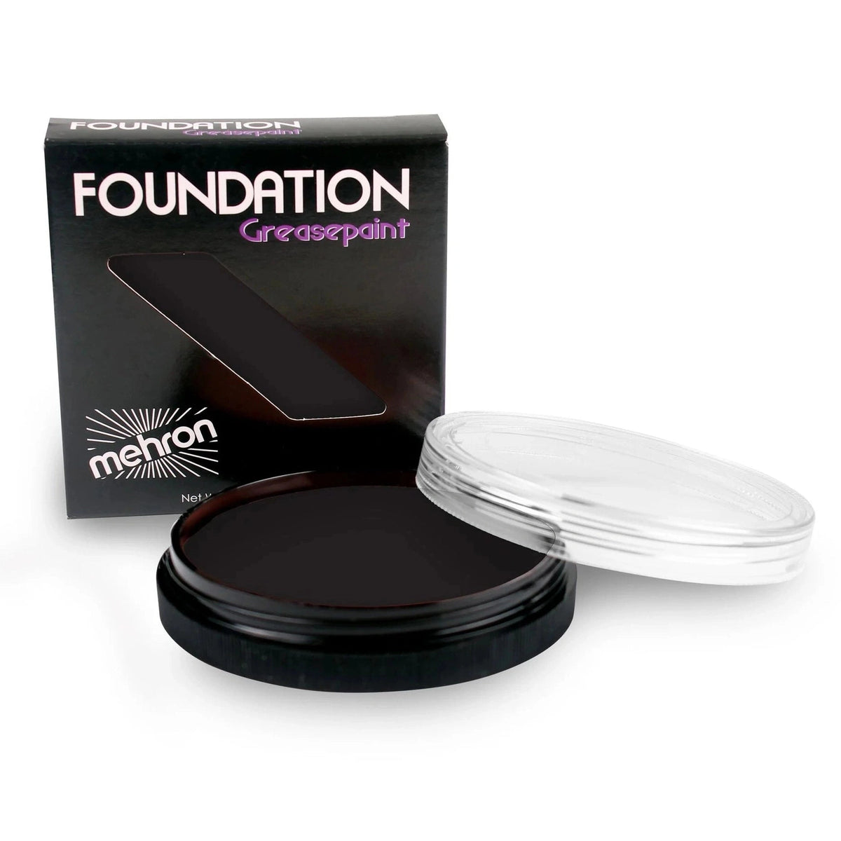 Mehron Makeup - Foundation Grease Paint Black 1.25OZ