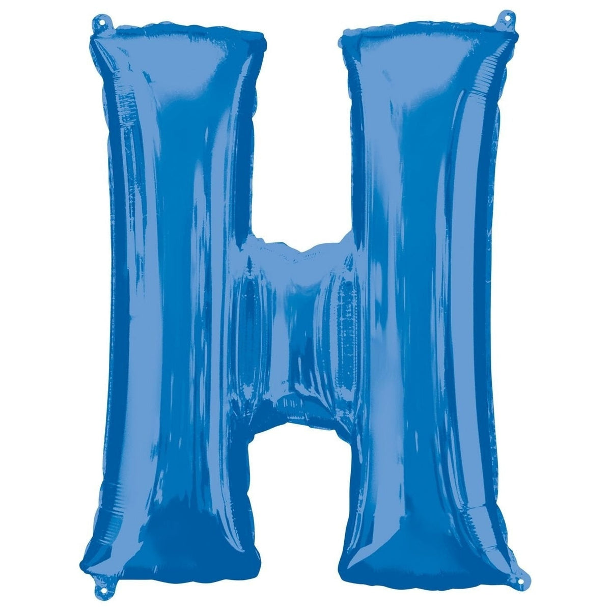 Metallic Balloon - Jumbo Letter Blue H