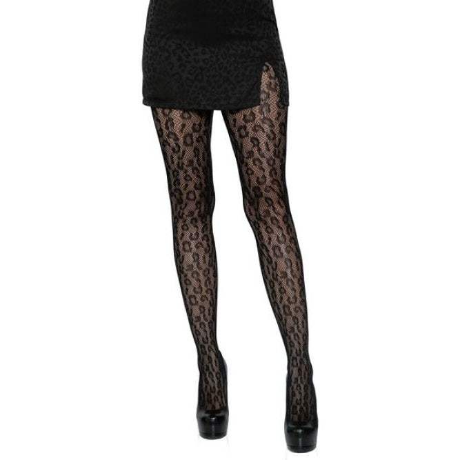 NEW: Cheetah Black Print Stockings