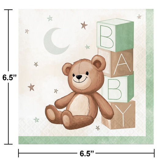 Napkins - Lunch, Teddy Bear