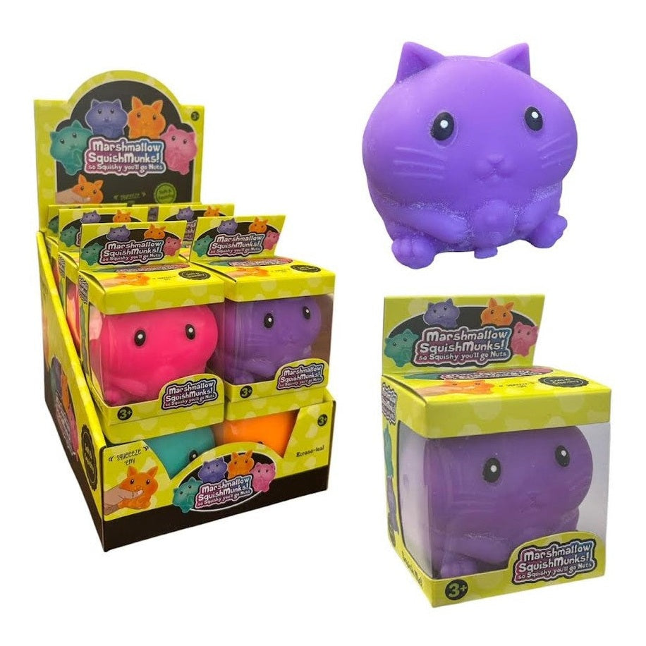 Neon Marshmallow Squeeze Pet