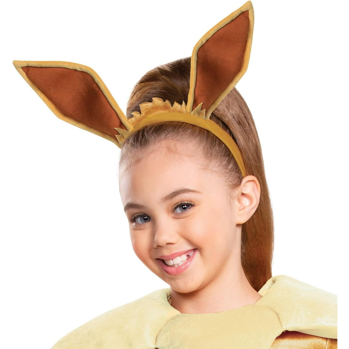 Pokemon Eevee Costume for Kids, Girls Deluxe Character Outfit, Child Size
