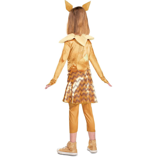 Pokemon Eevee Costume for Kids, Girls Deluxe Character Outfit, Child Size