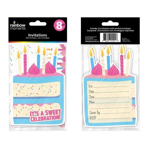 Sweet Celebration Birthday Invitation, Set of 8