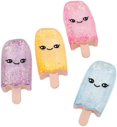 Popsicle Glitter Squishy Toy, Assorted Colours
