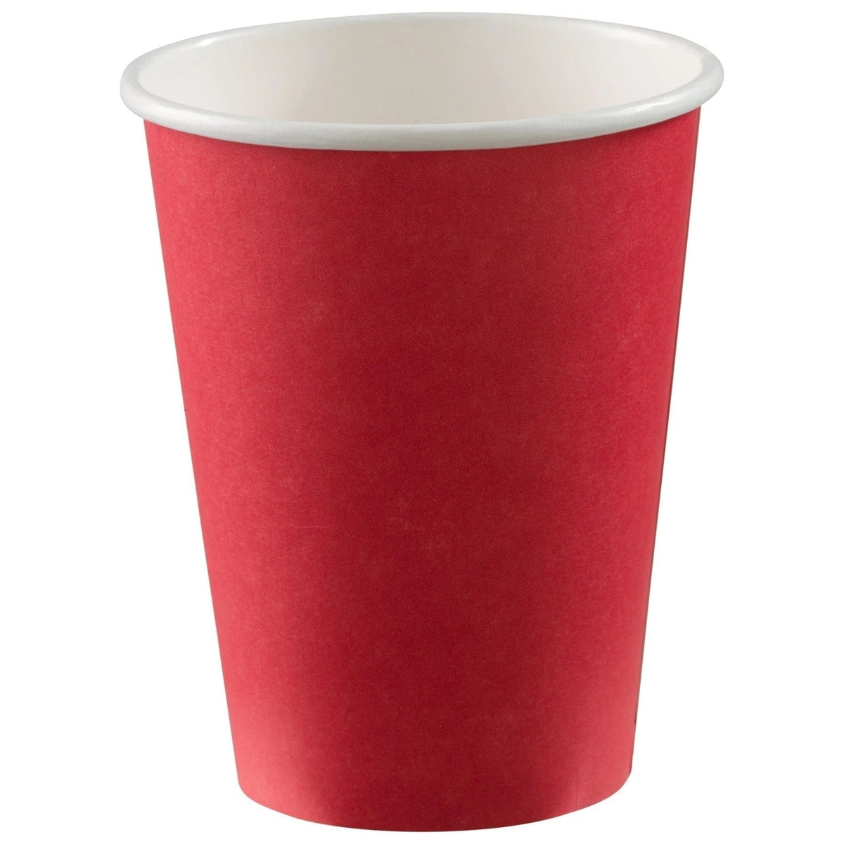 12 Oz. Paper Cups, 50 Count. - Apple Red