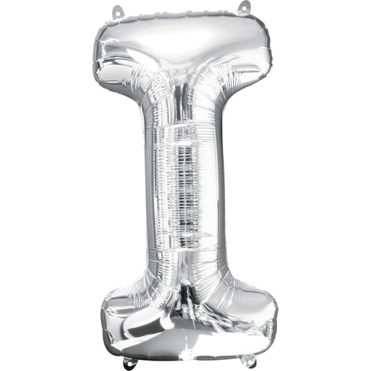 Foil Balloon - Jumbo Silver Letter I
