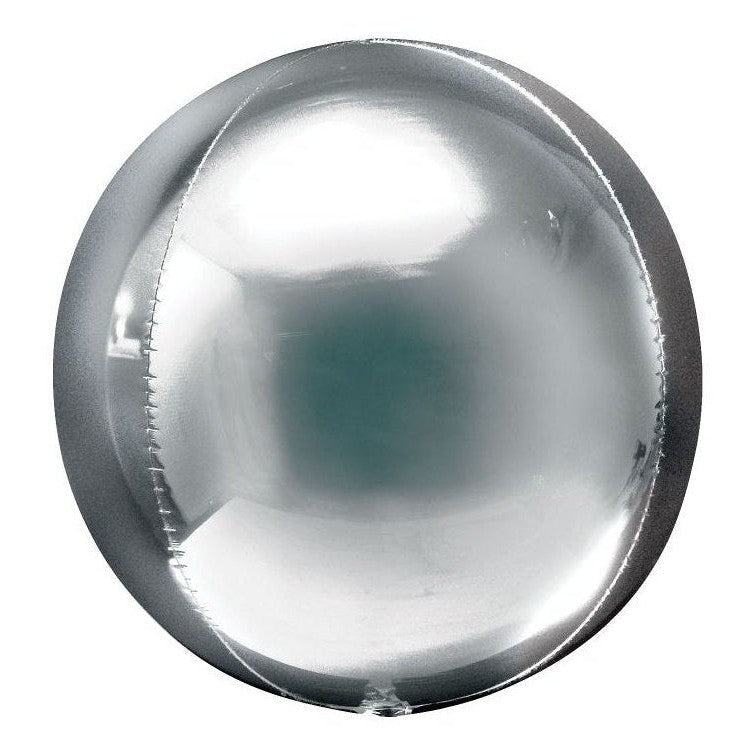 Foil Balloon - Orbz Silver