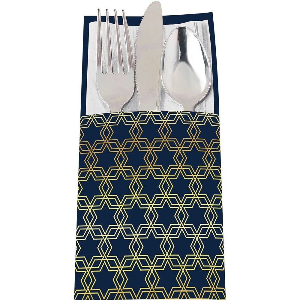 Hanukkah Paper Cutlery Holders