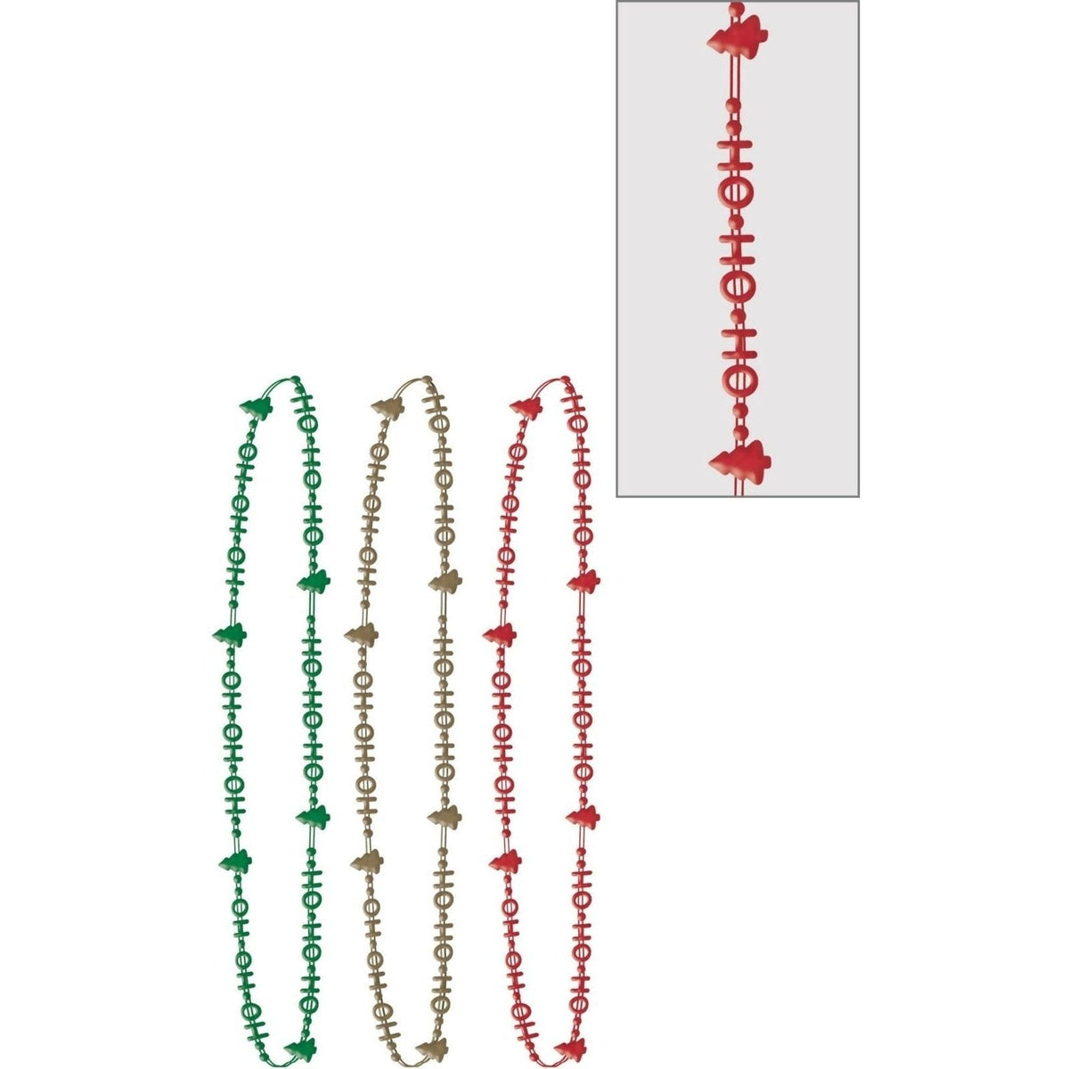 Ho Ho Ho Bead Necklace