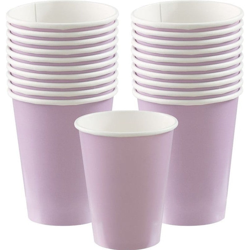 Lavender Paper Cups, 9Oz.