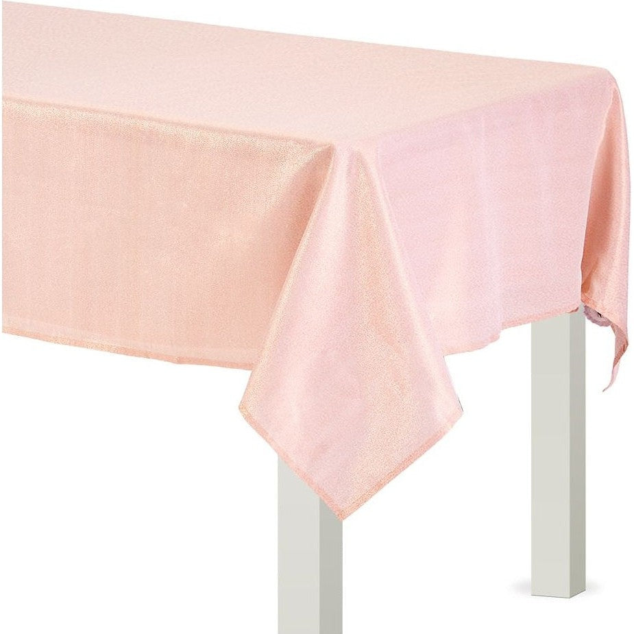Metallic Tablecloth, 60" X 84" - Rose Gold
