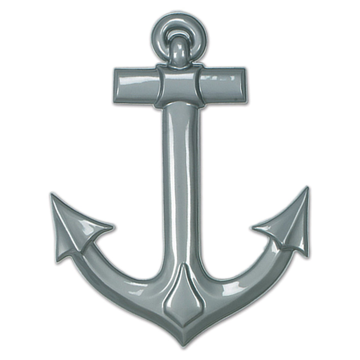 Plastic Ship's Anchor Gray