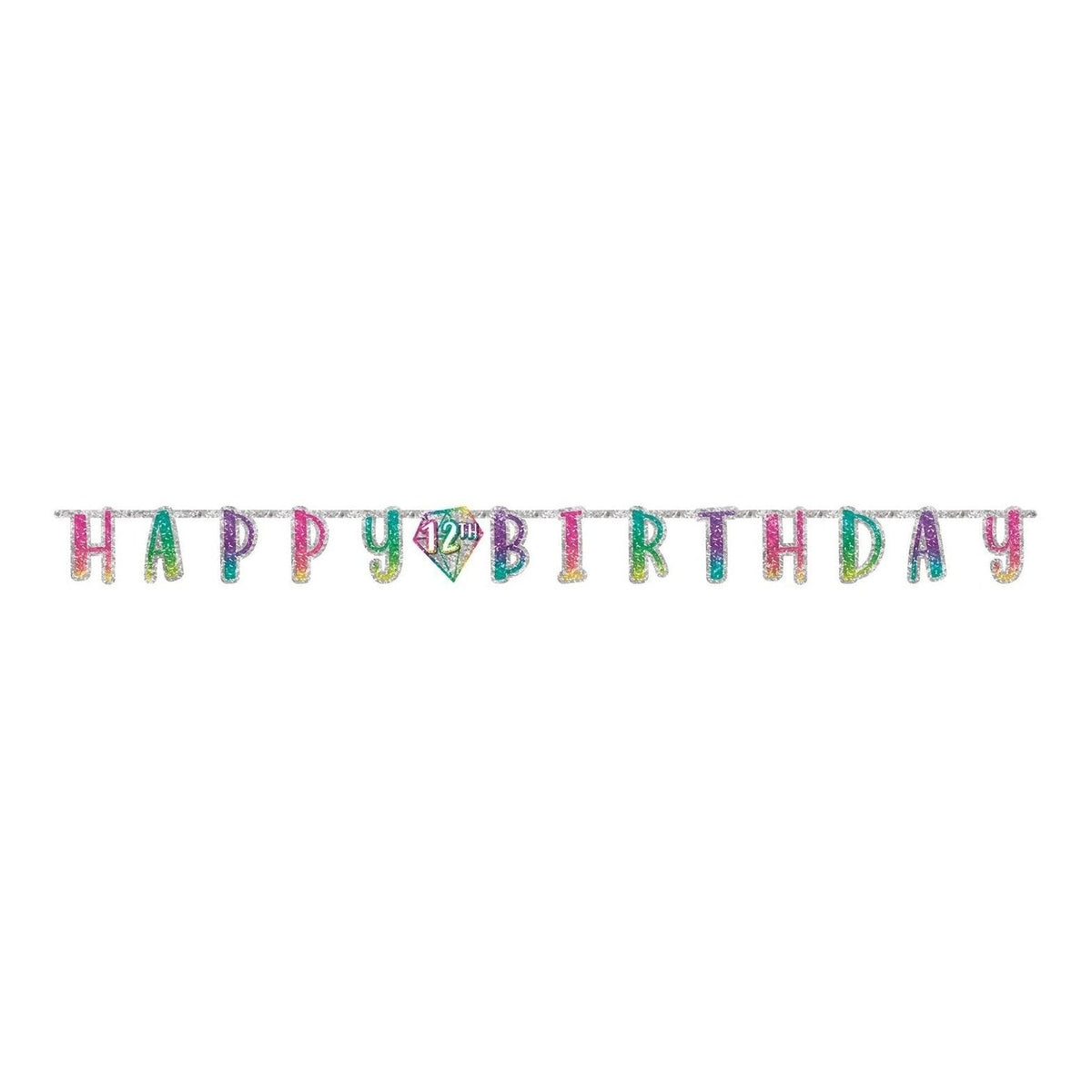 Sparkle Jumbo Add An Age Letter Banner