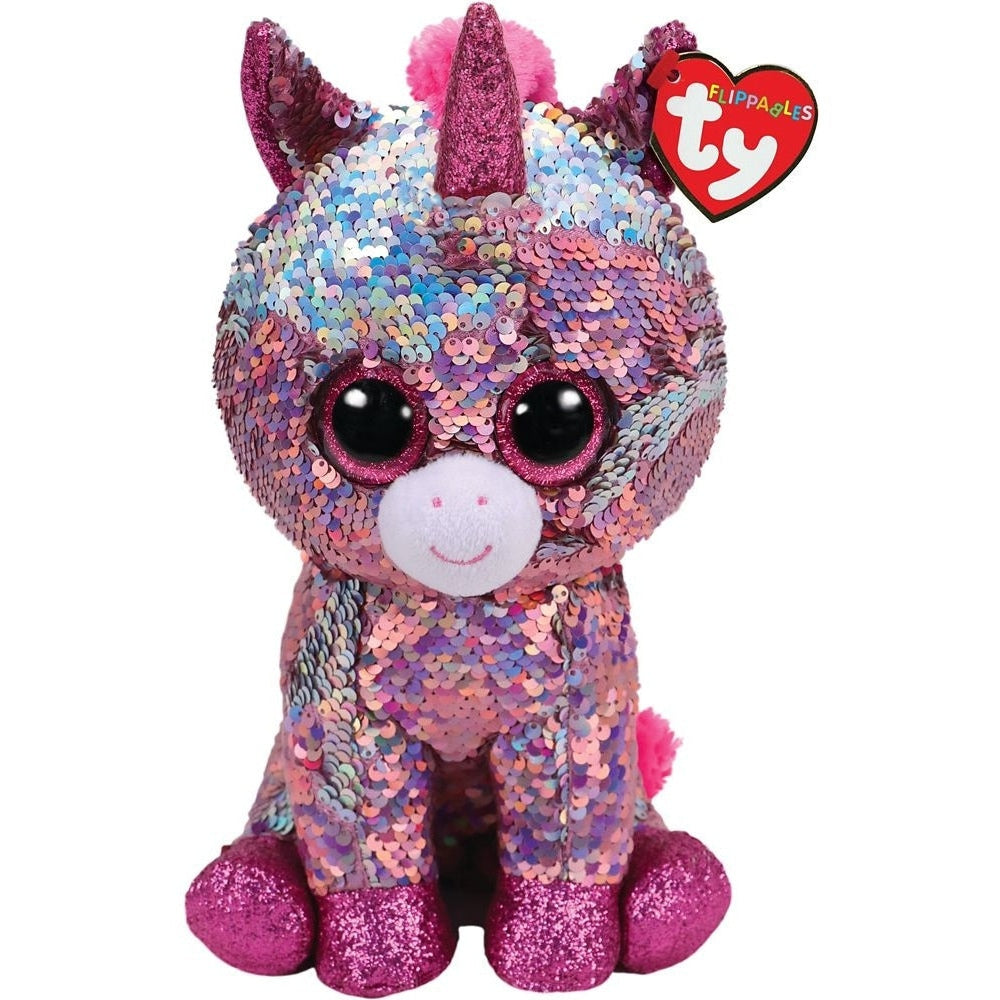 Dazzle Sequin Ty Unicorn Ty Flippable Sparkle Pink Sequin Unicorn