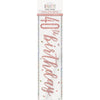 1 9' Glitz Rose Gold Foil Banner "Happy 40th Birthday"