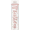 1 9' Glitz Rose Gold Foil Banner "Happy 70th Birthday"