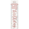 1 9' Glitz Rose Gold Foil Banner "Happy 90th Birthday"