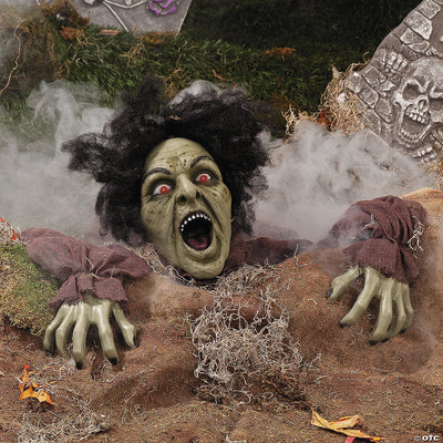 10" x 25" Clawing Zombie Groundbreaker with LED Eyes