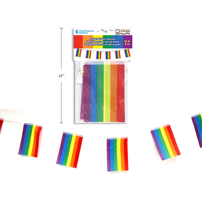 10ft Pride Rainbow Banner