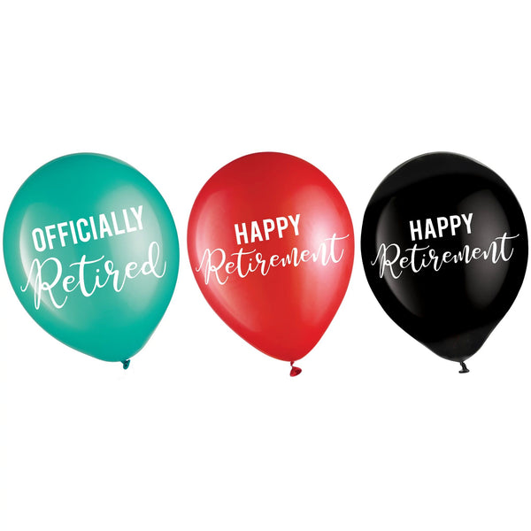 Officially Retired 12" Latex Balloons, Pack of 15