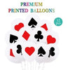 12 Casino Themed Latex Balloons
