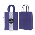 12 Dark Blue Kraft Bags
