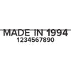 Customizable Birthday "Made In" Year Glitter Banner