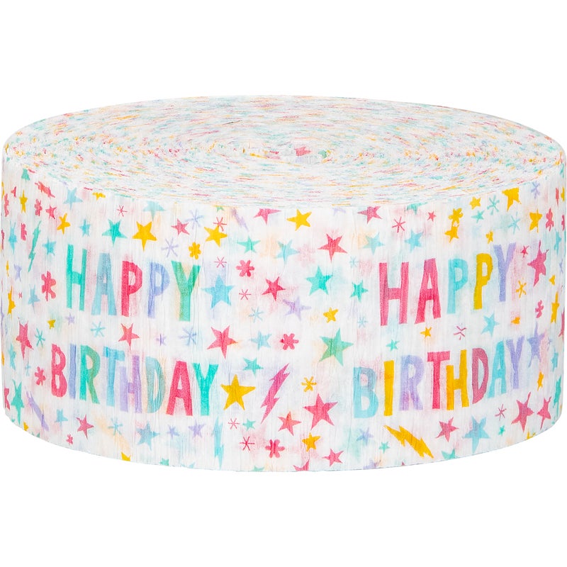 Happy Birthday Crepe Streamer