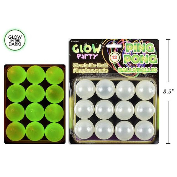 Balles De Ping-pong Phosphorescentes Amscan - Pack De 6 Pour Soirées Bière