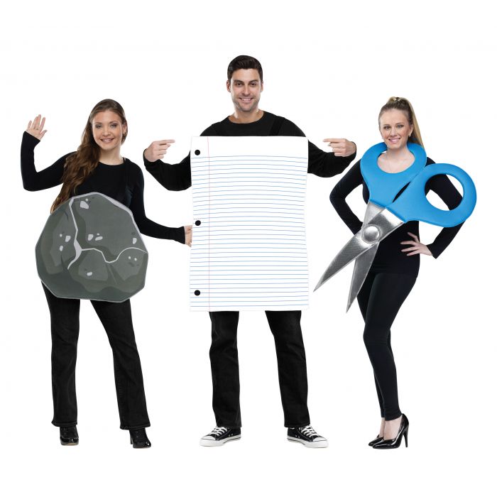 Rock, Paper, Scissors Group Costume