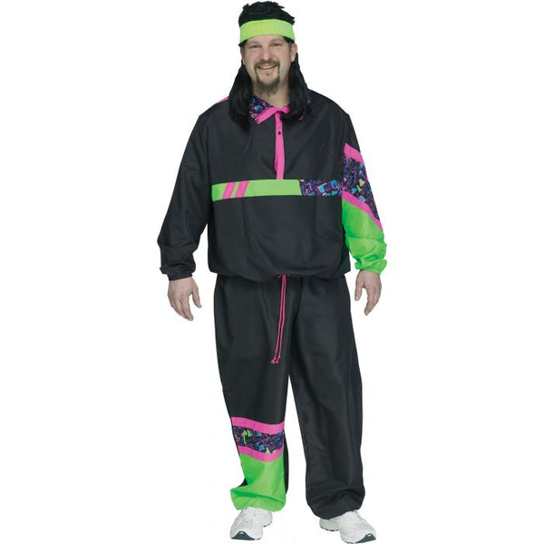80s Adult Track Suit, Plus-Sized
