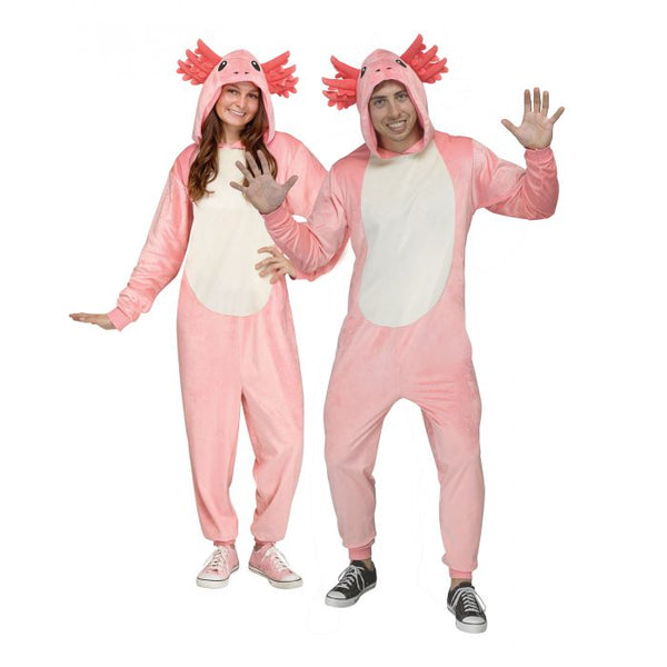 E-Z Axolotl Adult-Sized Hooded Jumpsuit Costume