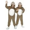 E-Z Sloth Child-Sized Hooded Jumpsuit Costume, Size Large 12-14