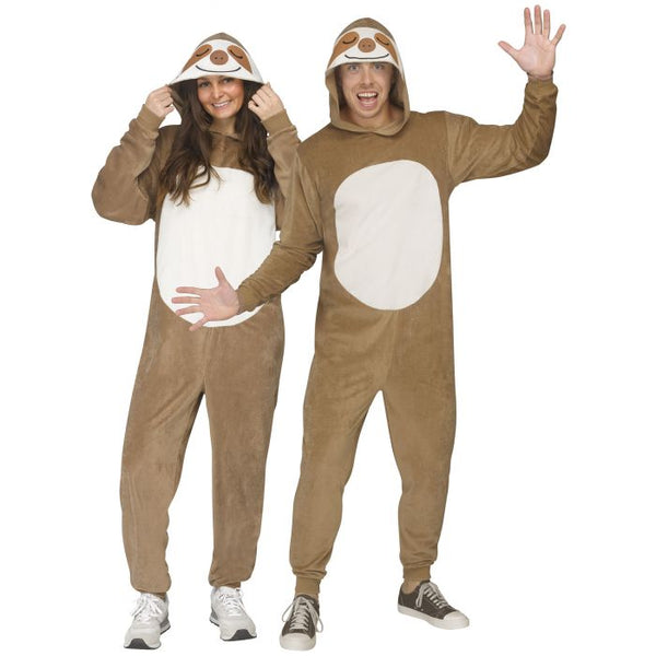 E-Z Sloth Adult Hooded Jumpsuit Costume