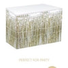 14' Champagne Metallic Table Skirt