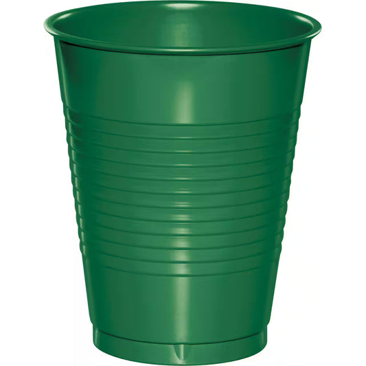 16oz Emerald Green Plastic Cups, 20 Count