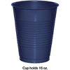 16oz Plastic Tumbler Navy 20 Count