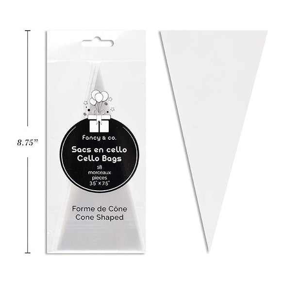 18 Cone Shaped Cello Bags