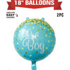 2 It's a Boy 18" Foil Balloons