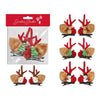 2 Pack Christmas Reindeer Hair Clips, 1 Set Per