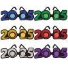 "2025" Glittered Plastic Eyeglasses